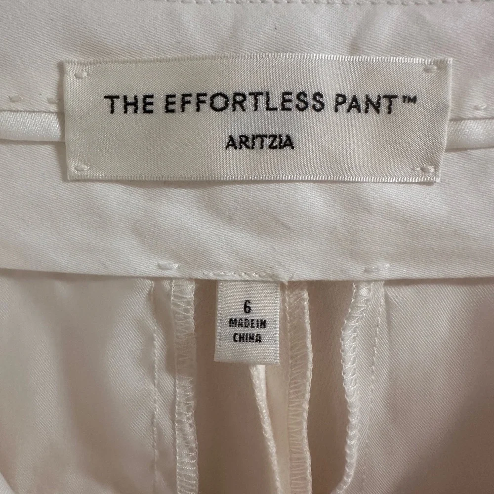 Aritzia Off-White Effortless Pant - Picture 5 of 7